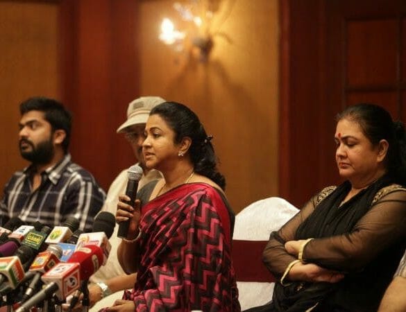 Radhika Sarathkumar supports STR