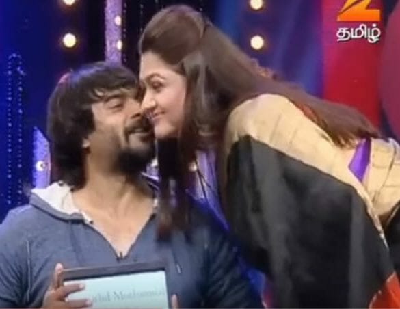 Madhavan kissed Kushboo in the reality show