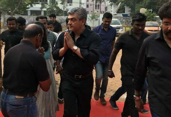 Ajith participating in Jallikattu protest