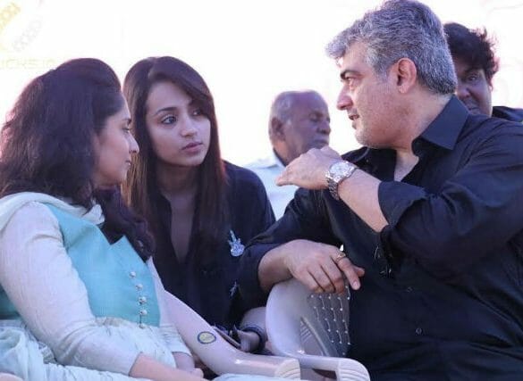 Trisha, Ajith participated in the Actors Association protest