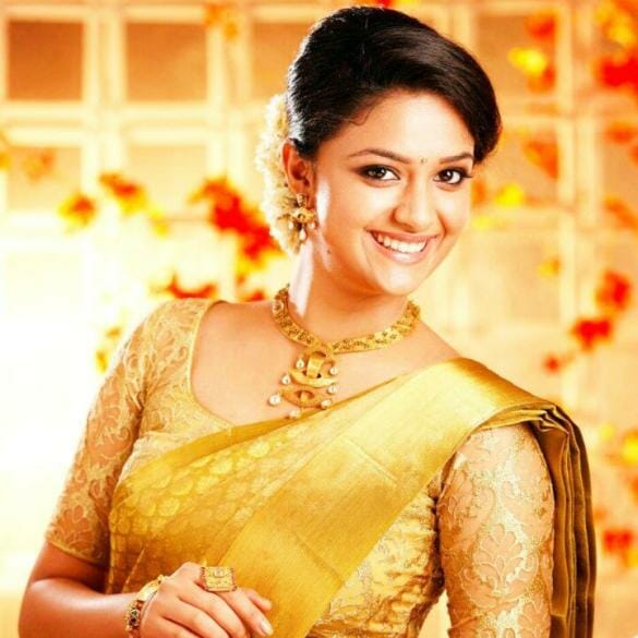 Keerthy Suresh spotted in Thirumala Tirupathi