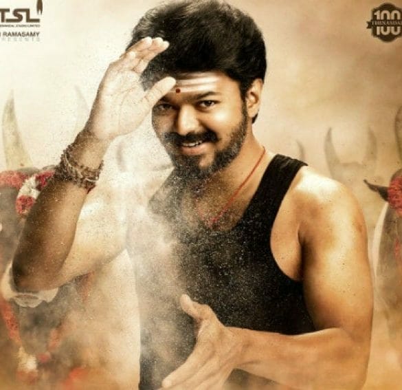 Vijay presents Mersal’s unit members with gold coins