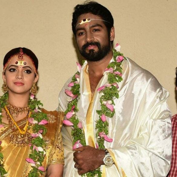 Actress Bhavana weds Producer Naveen in a simple ceremony in Thrissur