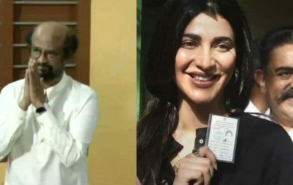 Kollywood stars join Oru Viral Puratchi by casting their vote