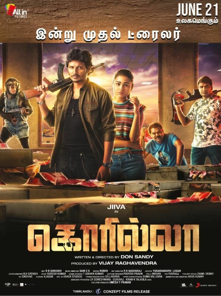 Jiiva’s Gorilla trailer promises to be a fun ride