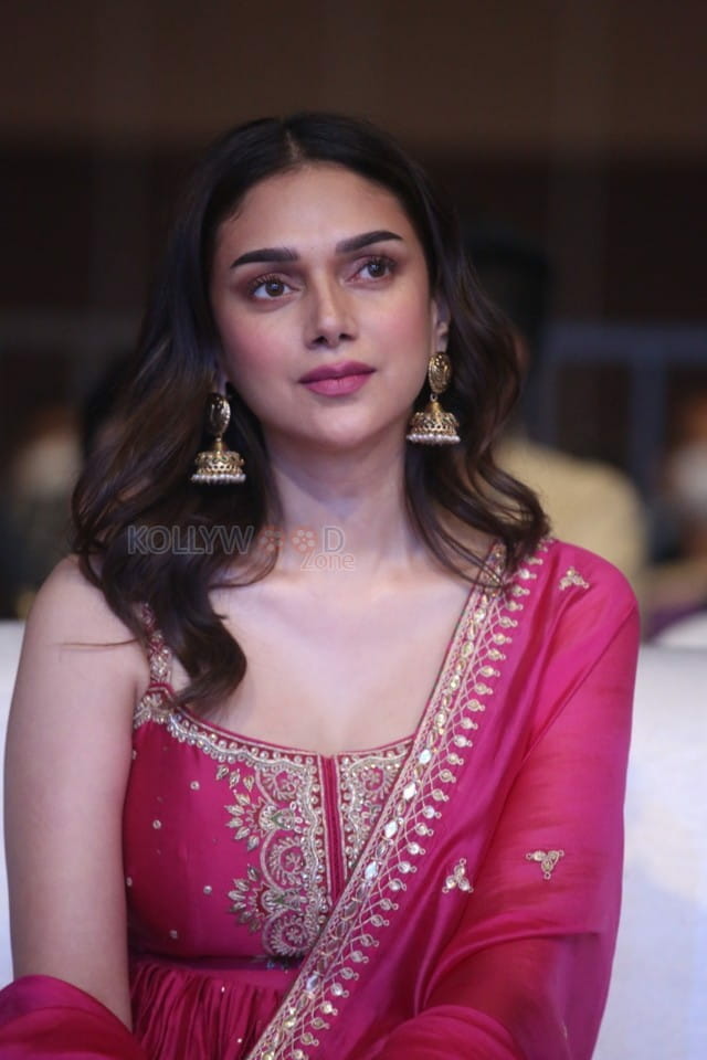 Actress Aditi Rao Hydari at Maha Samudram Movie Pre Release Event Pictures 12