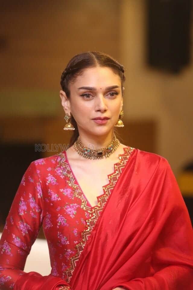 Actress Aditi Rao Hydari at ZEE5 Taj Divided By Blood Event Interview Photos 43