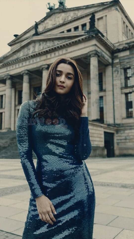 Actress Alia Bhatt in a Ralph Lauren Dress at the Berlin Film Festival Photos 01