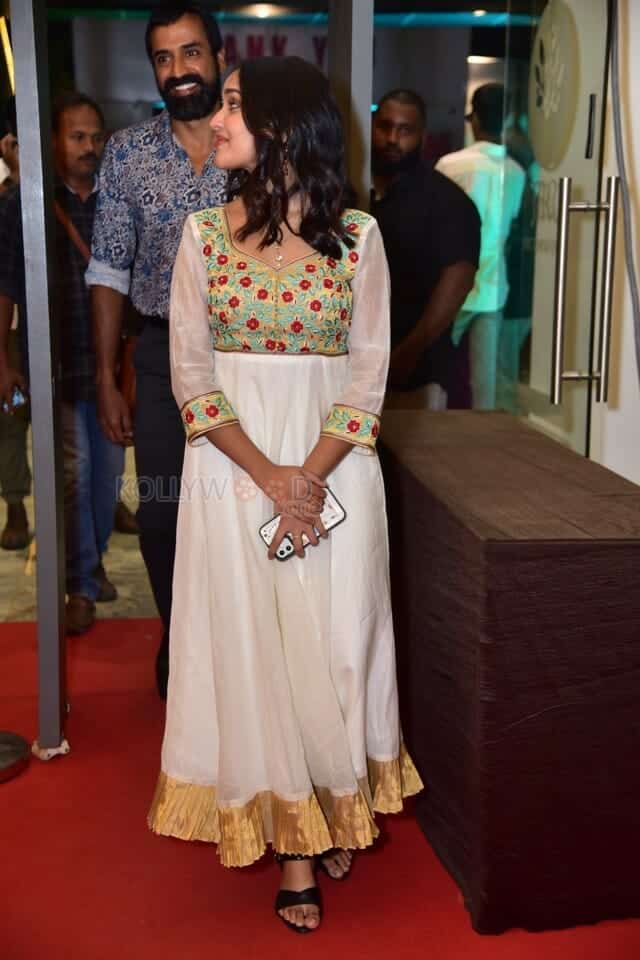 Actress Anikha Surendran at King of Kotha Pre Release Event Stills 01