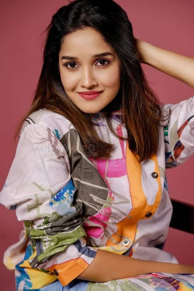 Actress Anikha Surendran in a Colorful Short Dress Photoshoot Pictures 01