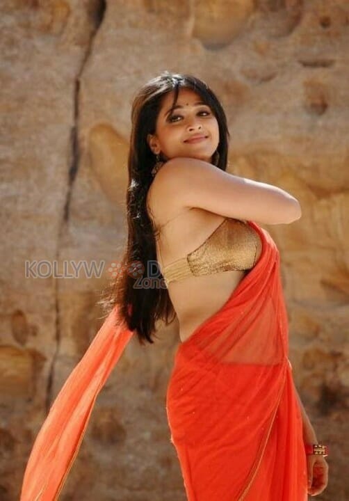 Actress Anushka Hot Saree Pictures