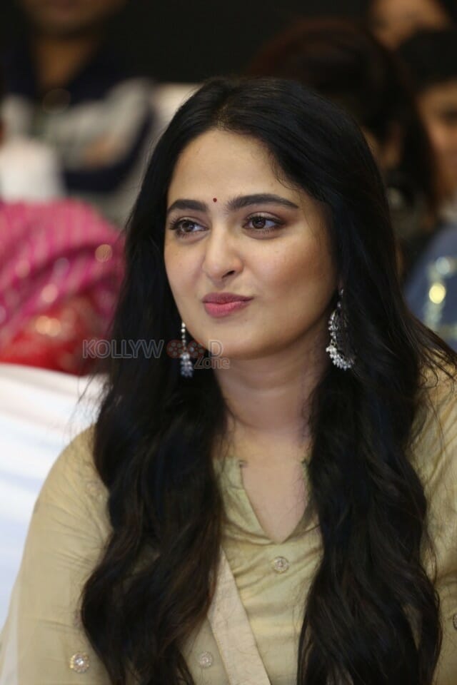 Actress Anushka Shetty At Nishabdham Pre Release Event Photos