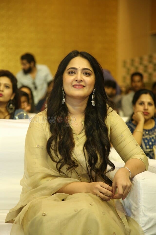 Actress Anushka Shetty At Nishabdham Pre Release Event Photos