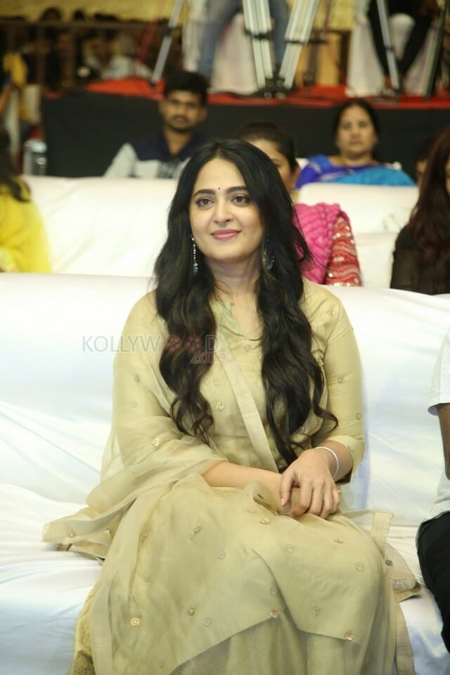 Actress Anushka Shetty At Nishabdham Pre Release Event Photos