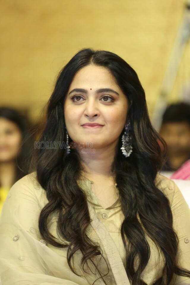Actress Anushka Shetty At Nishabdham Pre Release Event Photos