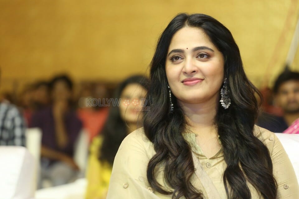 Actress Anushka Shetty At Nishabdham Pre Release Event Photos