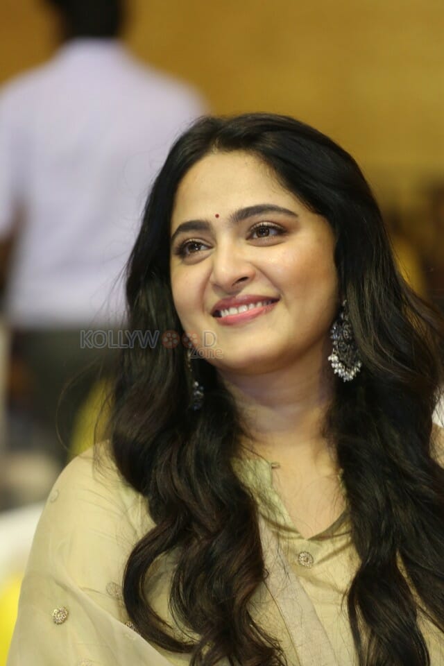 Actress Anushka Shetty At Nishabdham Pre Release Event Photos