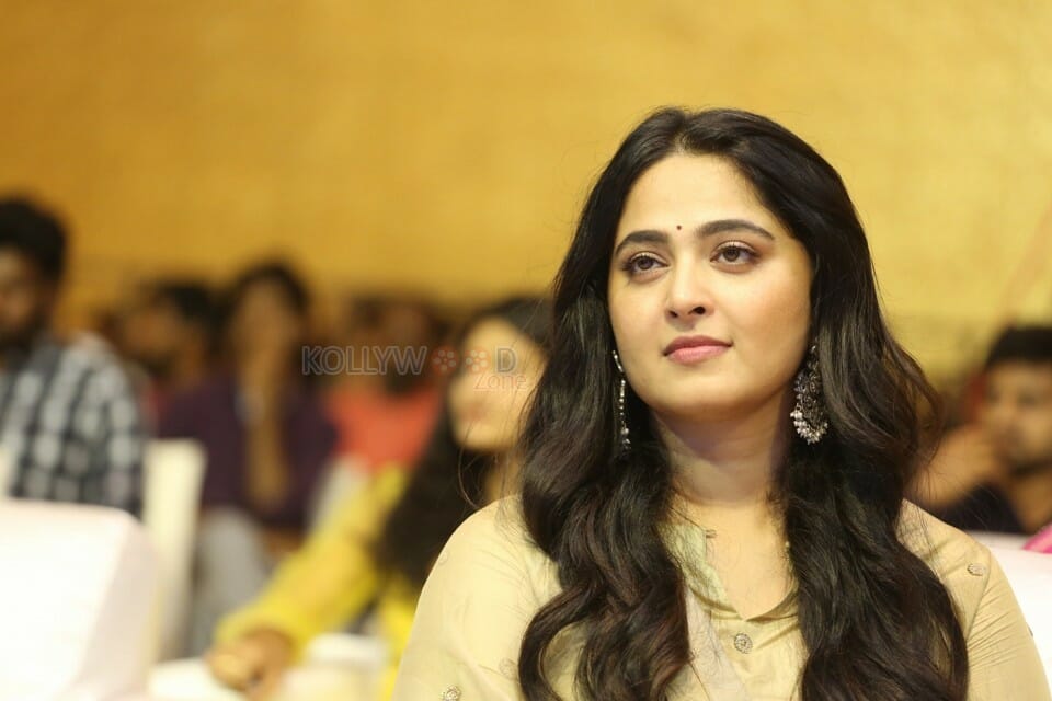 Actress Anushka Shetty At Nishabdham Pre Release Event Photos