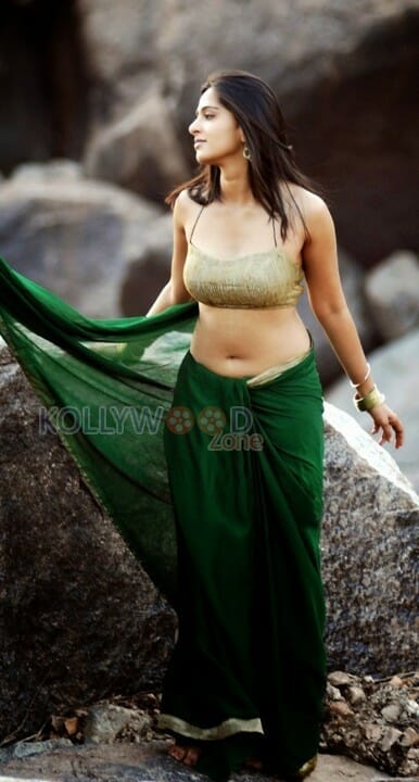 Actress Anushka Shetty Hot Navel Photos
