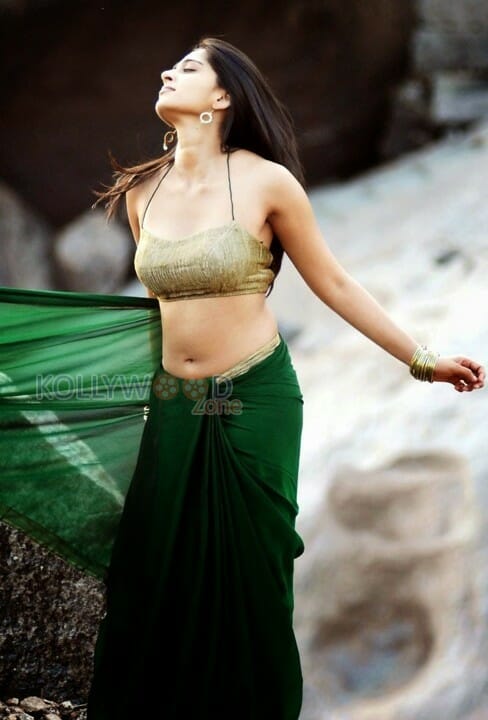 Actress Anushka Shetty Hot Navel Photos