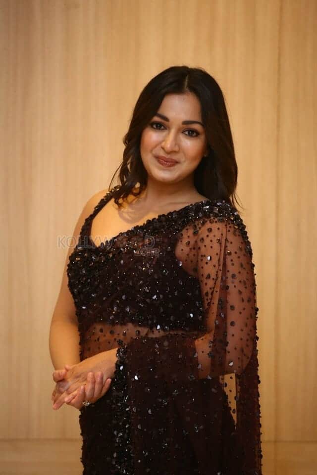 Actress Catherine Tresa at Bhala Thandhanana Pre Release Event Photos 15