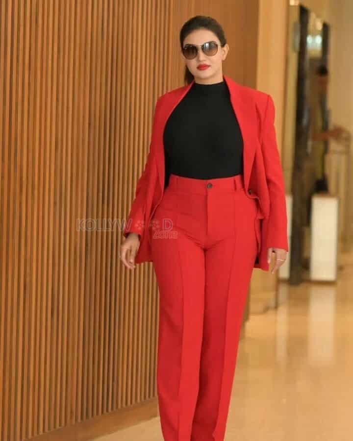 Actress Honey Rose Latest Red Formal Photos 09