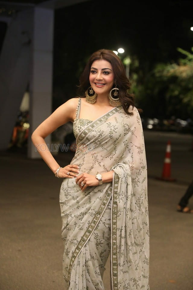 Actress Kajal Aggarwal at Mosagallu Movie Pre Release Event Photos