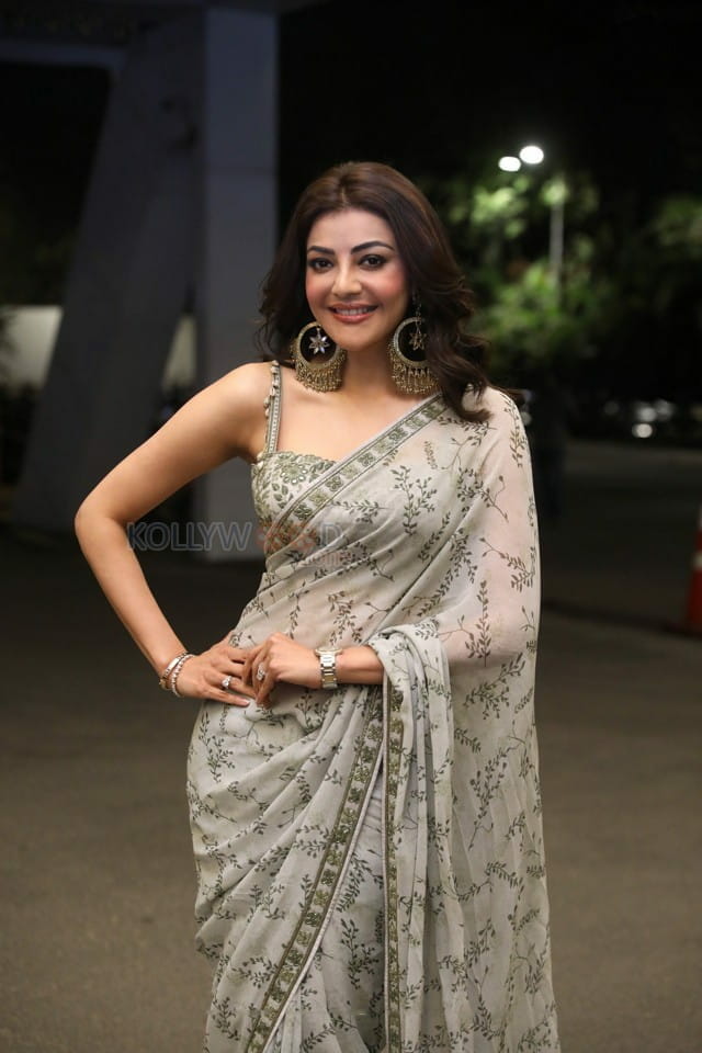 Actress Kajal Aggarwal at Mosagallu Movie Pre Release Event Photos