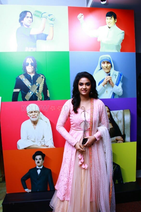 Actress Keerthi Suresh At Live Art Museum Photos