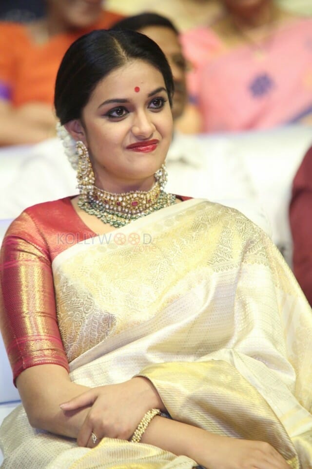 Actress Keerthi Suresh At Nadigaiyar Thilagam Event Photos