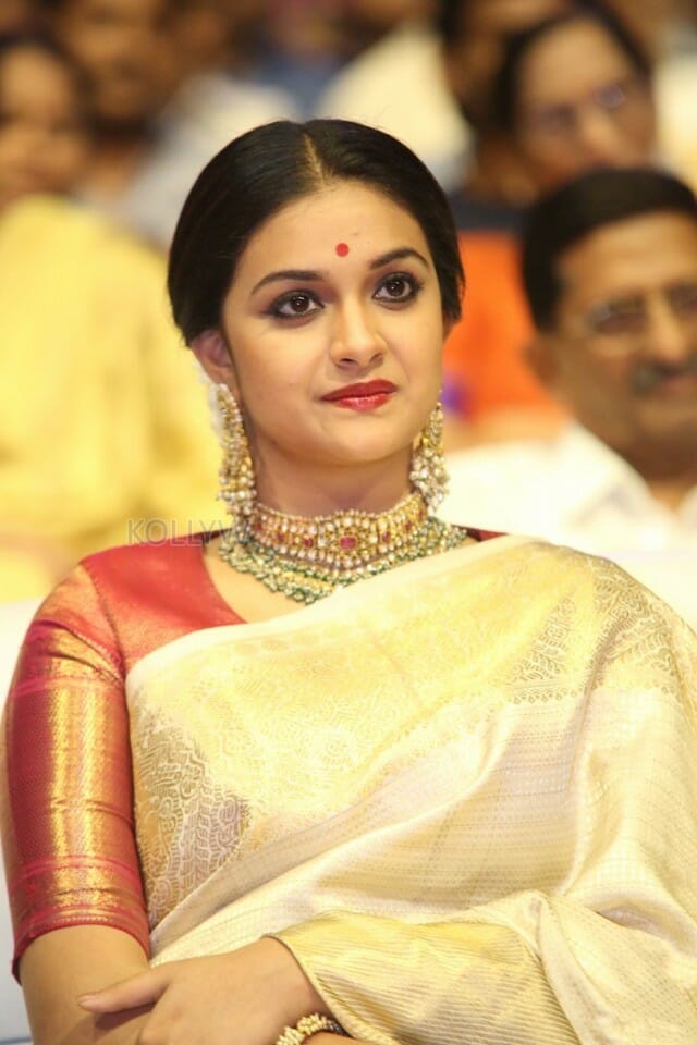 Actress Keerthi Suresh At Nadigaiyar Thilagam Event Photos