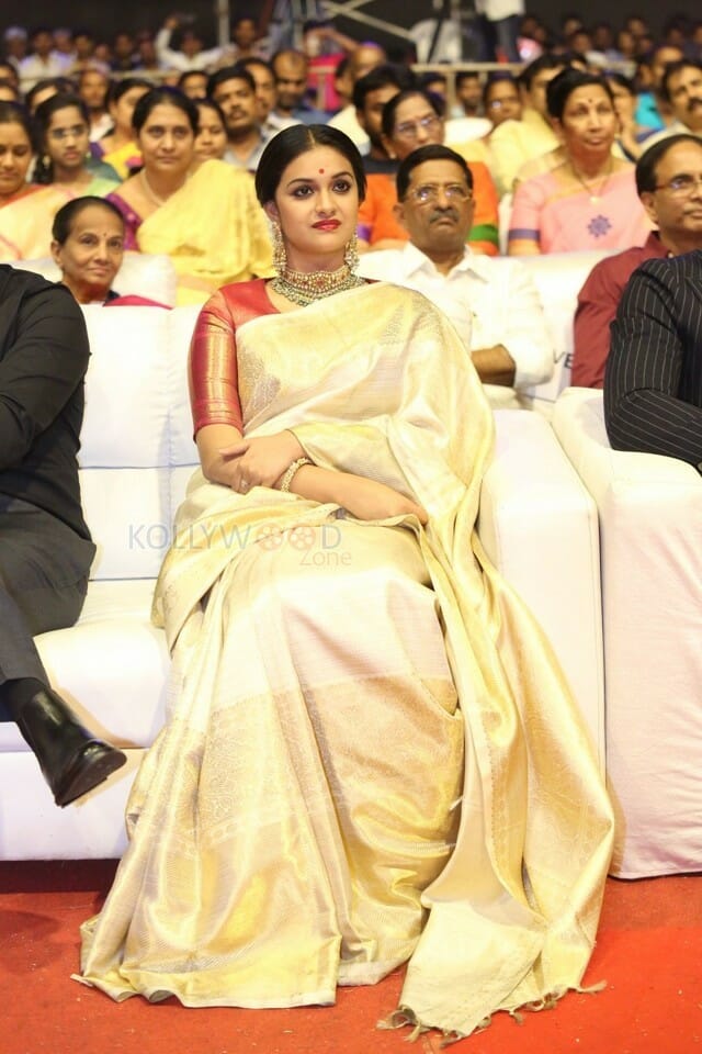 Actress Keerthi Suresh At Nadigaiyar Thilagam Event Photos