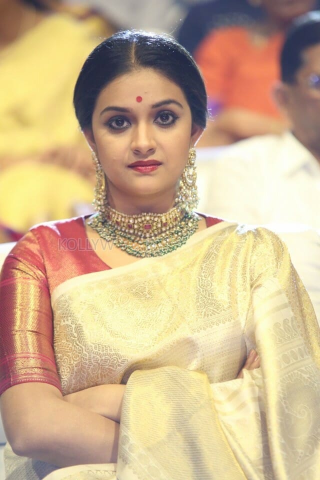 Actress Keerthi Suresh At Nadigaiyar Thilagam Event Photos