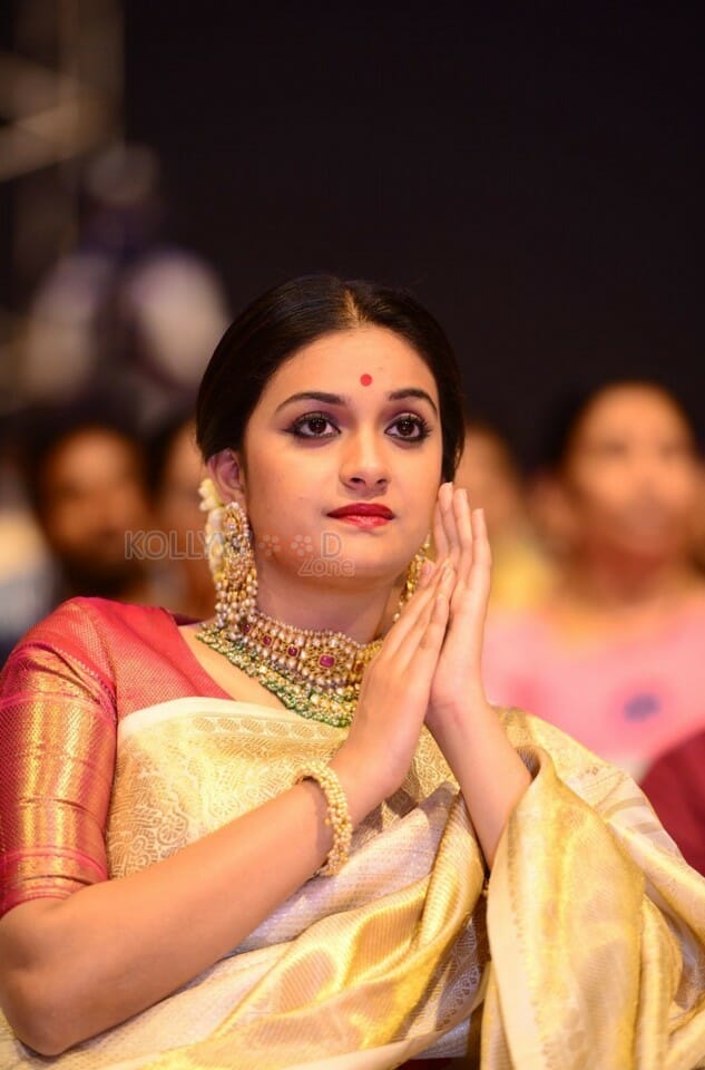 Actress Keerthi Suresh At Nadigaiyar Thilagam Event Photos