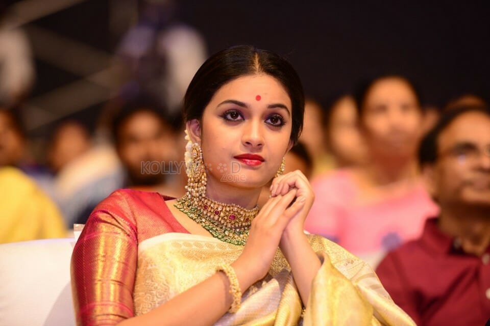 Actress Keerthi Suresh At Nadigaiyar Thilagam Event Photos