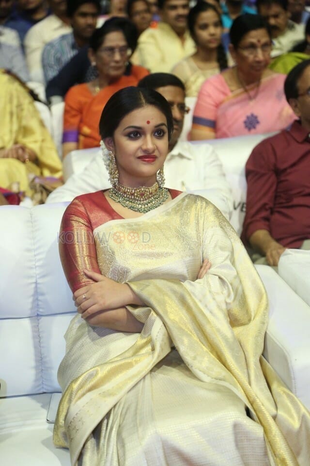 Actress Keerthi Suresh At Nadigaiyar Thilagam Event Photos