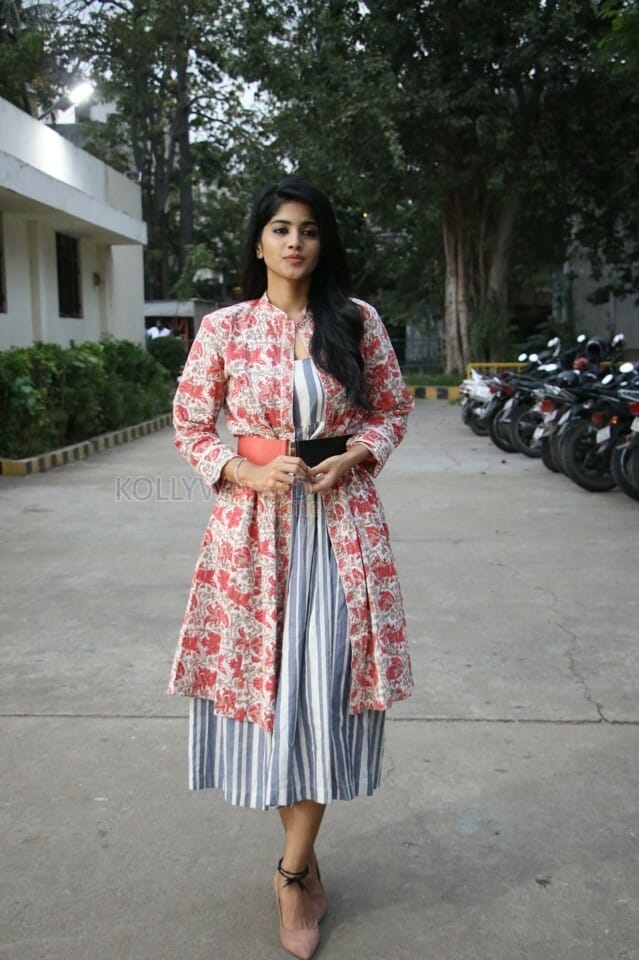 Actress Megha Akash At Boomerang Movie Press Meet Pictures