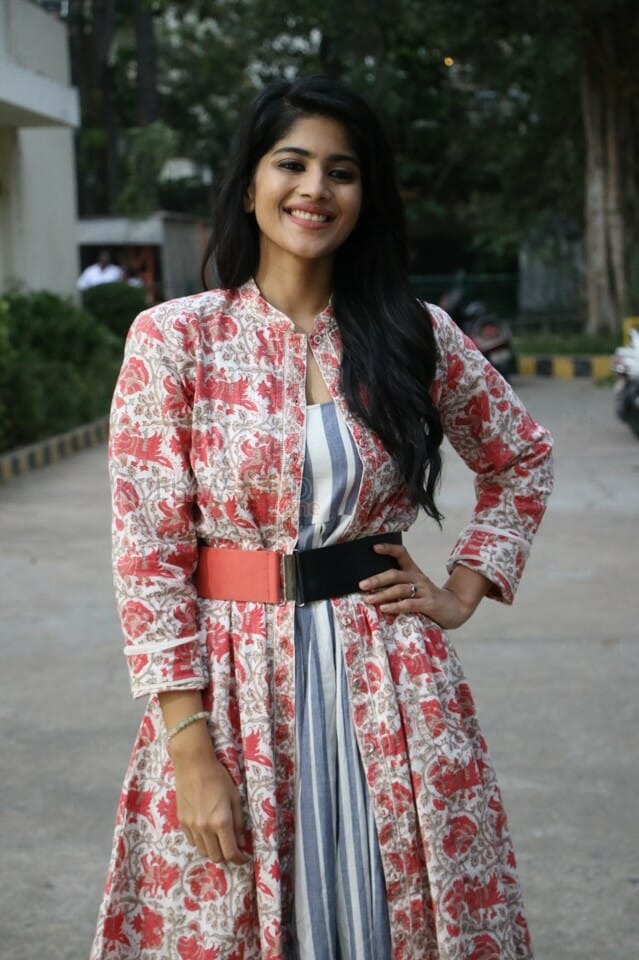 Actress Megha Akash At Boomerang Movie Press Meet Pictures