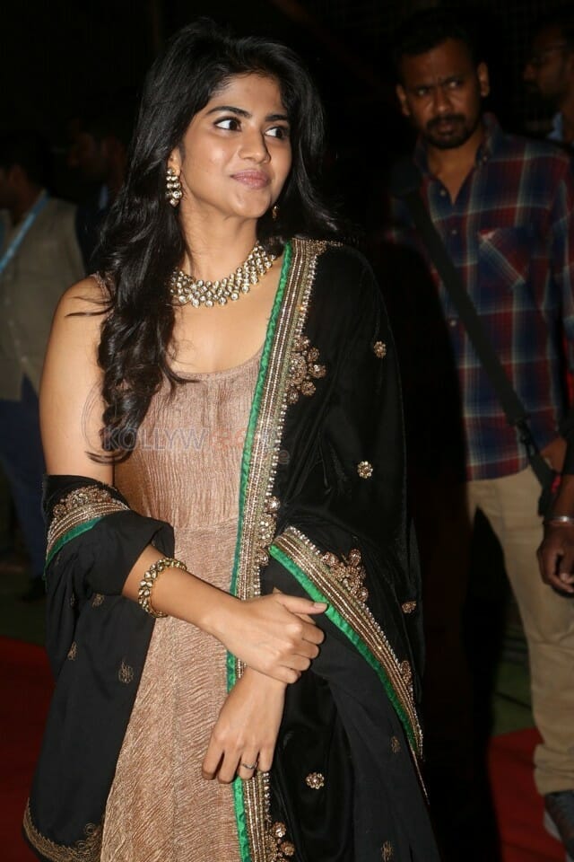 Actress Megha Akash At Chal Mohan Ranga Pre Release Event Photos