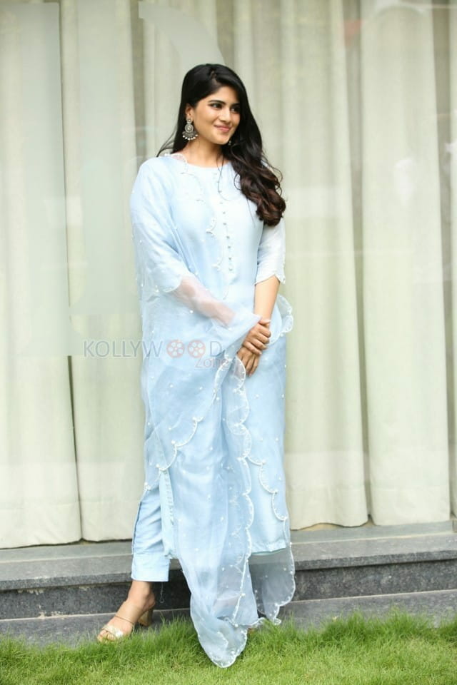 Actress Megha Akash at Dear Megha Movie Pre Release Event Photos 10