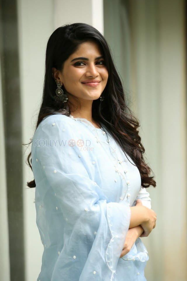 Actress Megha Akash at Dear Megha Movie Pre Release Event Photos 16