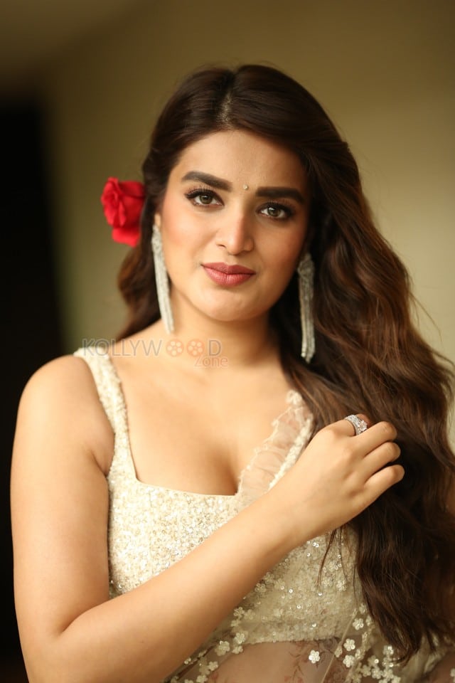 Actress Nidhhi Agerwal at Hari Hara Veera Mallu Movie Press Meet Photos 05