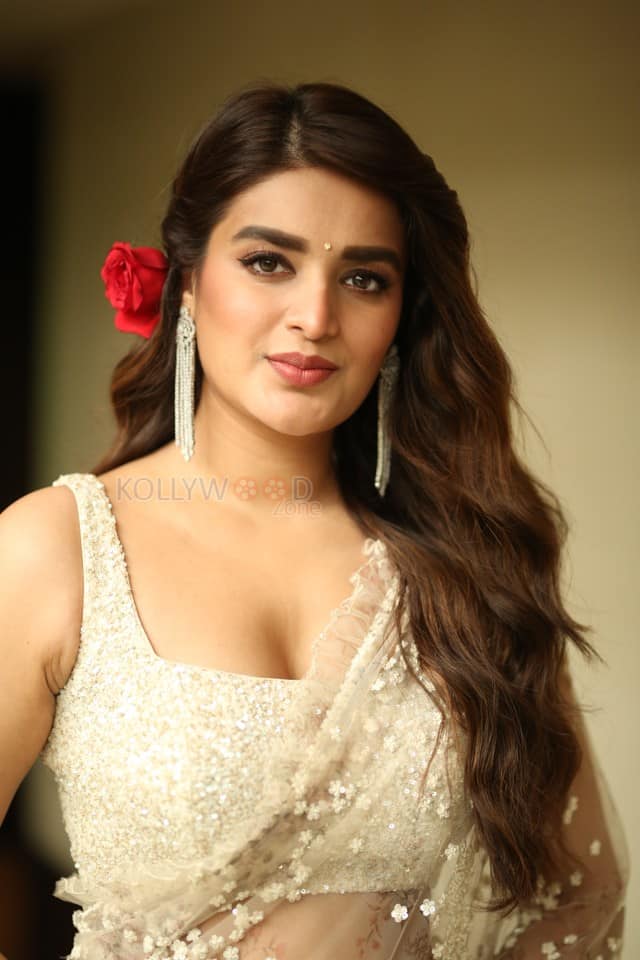 Actress Nidhhi Agerwal at Hari Hara Veera Mallu Movie Press Meet Photos 07