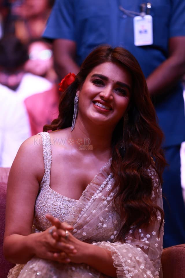 Actress Nidhhi Agerwal at Hari Hara Veera Mallu Movie Press Meet Photos 19