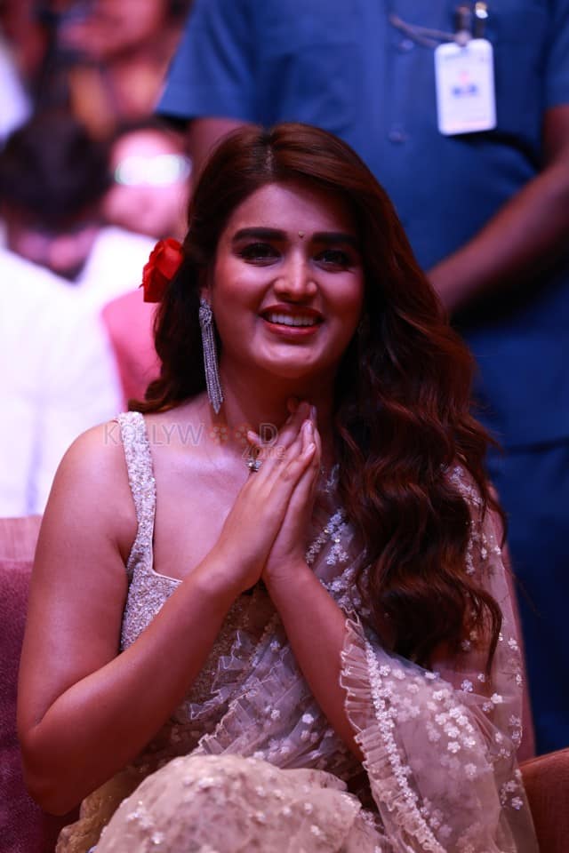 Actress Nidhhi Agerwal at Hari Hara Veera Mallu Movie Press Meet Photos 21