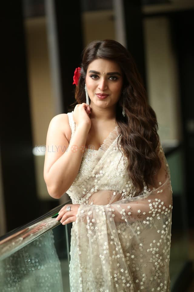 Actress Nidhhi Agerwal at Hari Hara Veera Mallu Movie Press Meet Photos 30