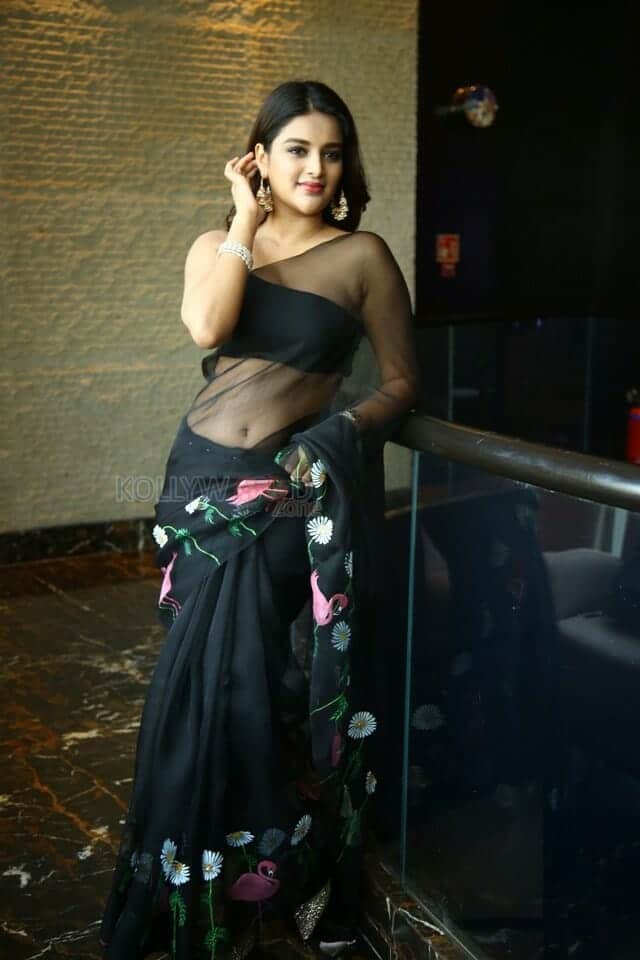 Actress Nidhhi Agerwal at Hero Movie Press Meet Photos 19