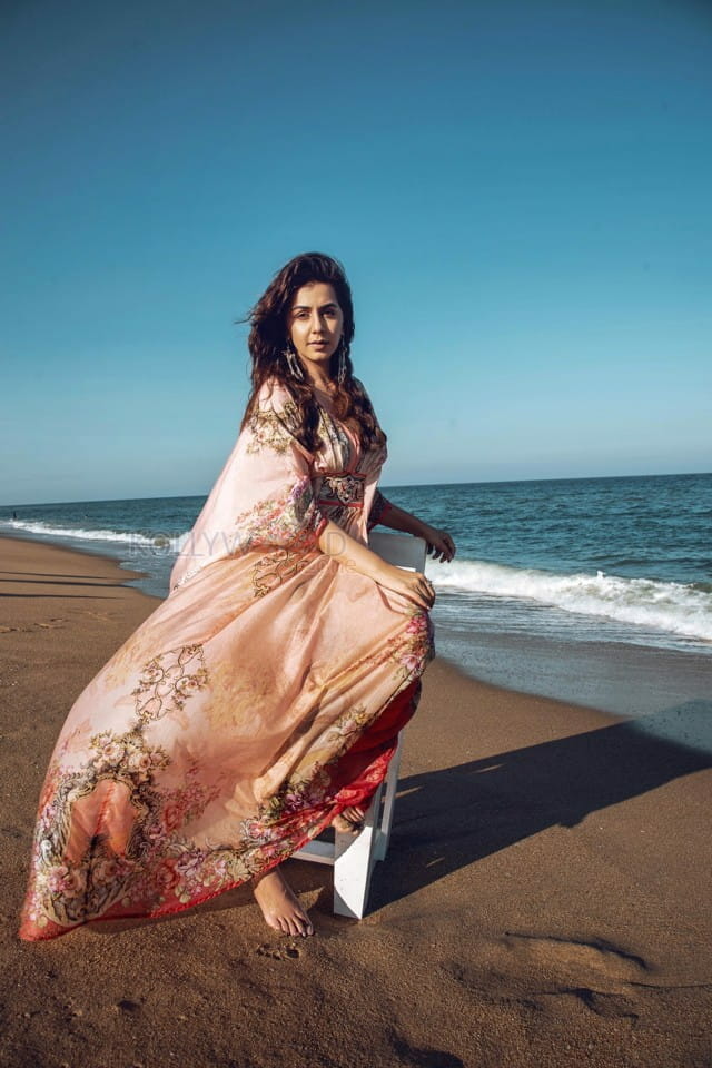 Actress Nikki Galrani Latest Beach Photoshoot Pictures