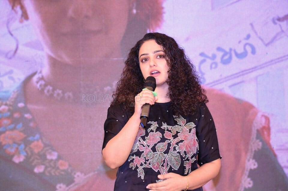 Actress Nithya Menon at Skylab Movie Trailer Launch Pictures 04
