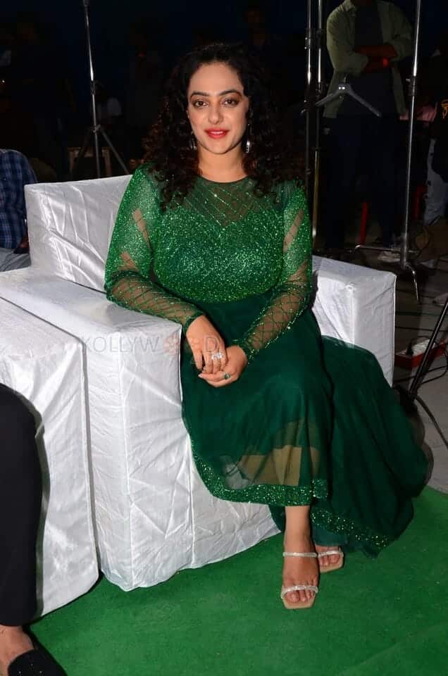 Actress Nithya Menon at Telugu Indian Idol Mega Unveil Press Meet Photos 04